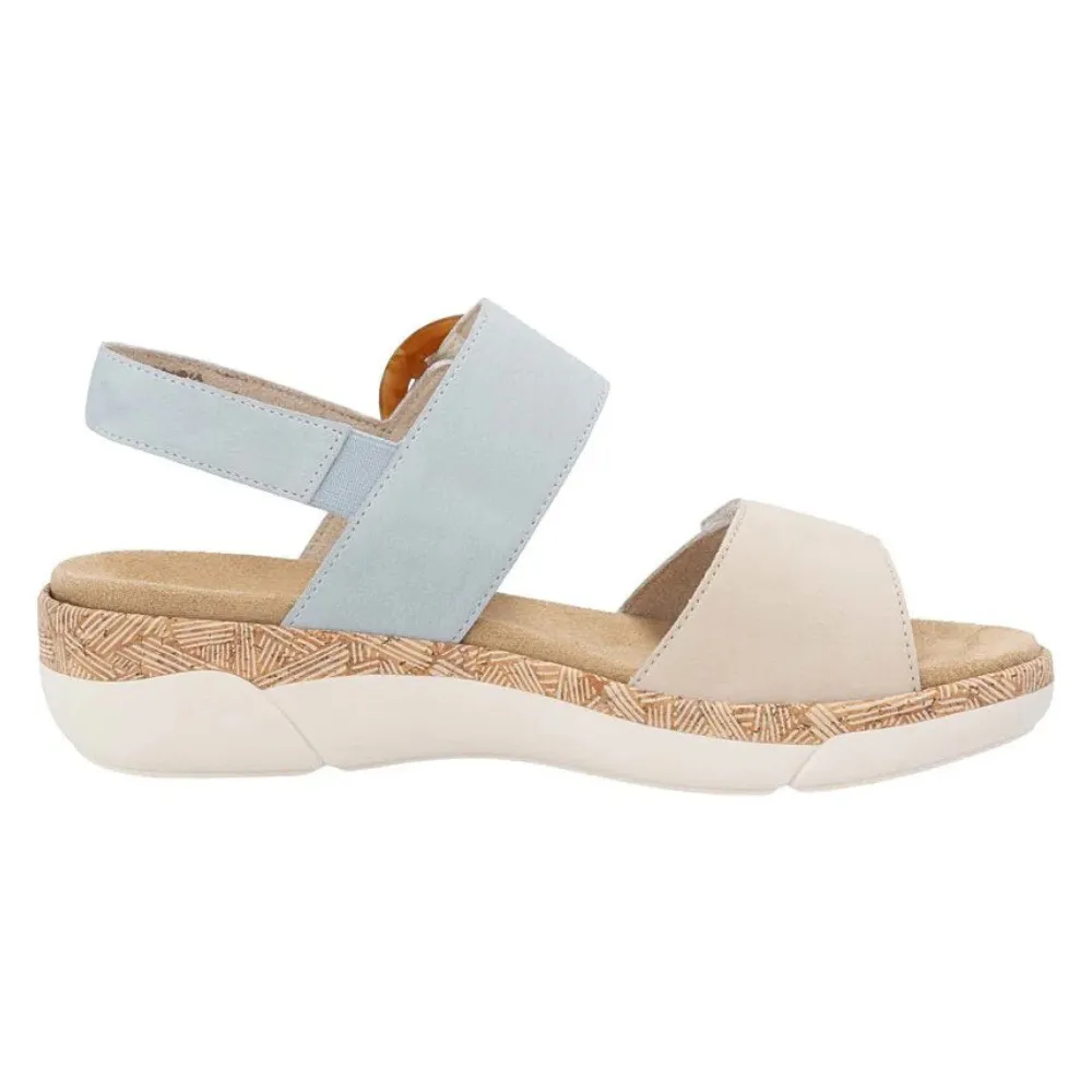 Remonte Jocelyn 53 Muschel/Blue Leather Sandal (Women's)