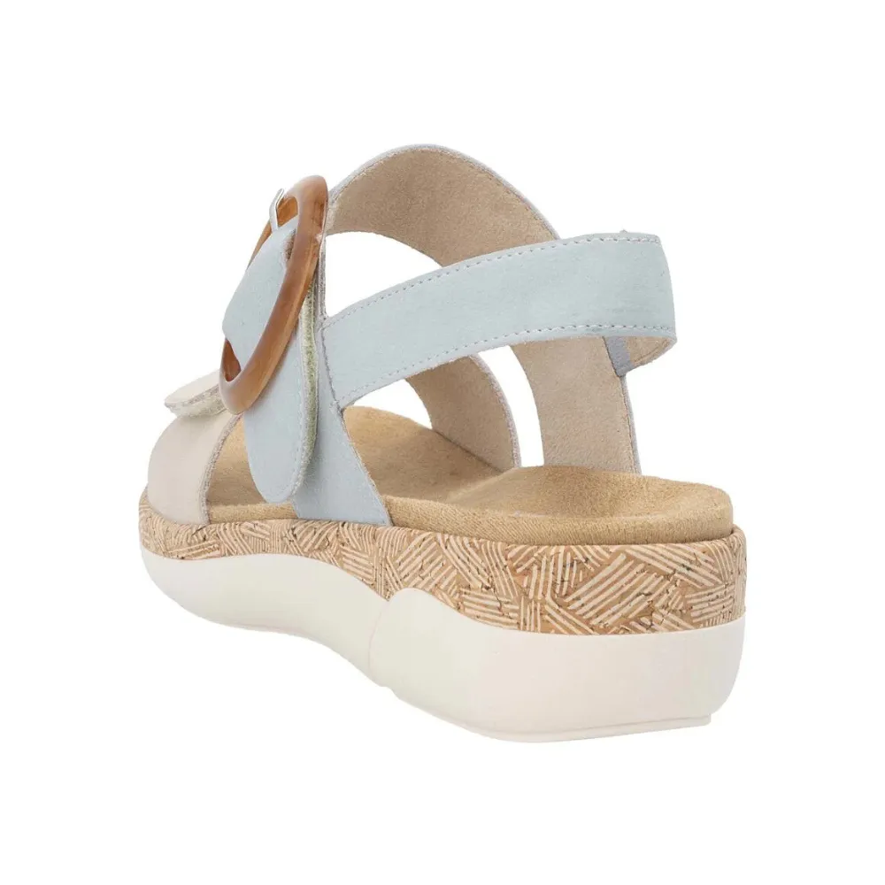 Remonte Jocelyn 53 Muschel/Blue Leather Sandal (Women's)