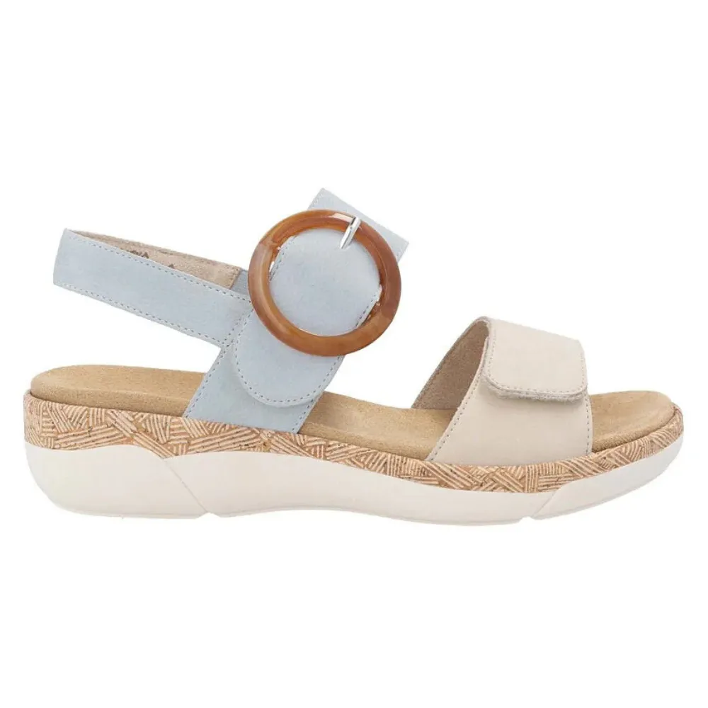 Remonte Jocelyn 53 Muschel/Blue Leather Sandal (Women's)