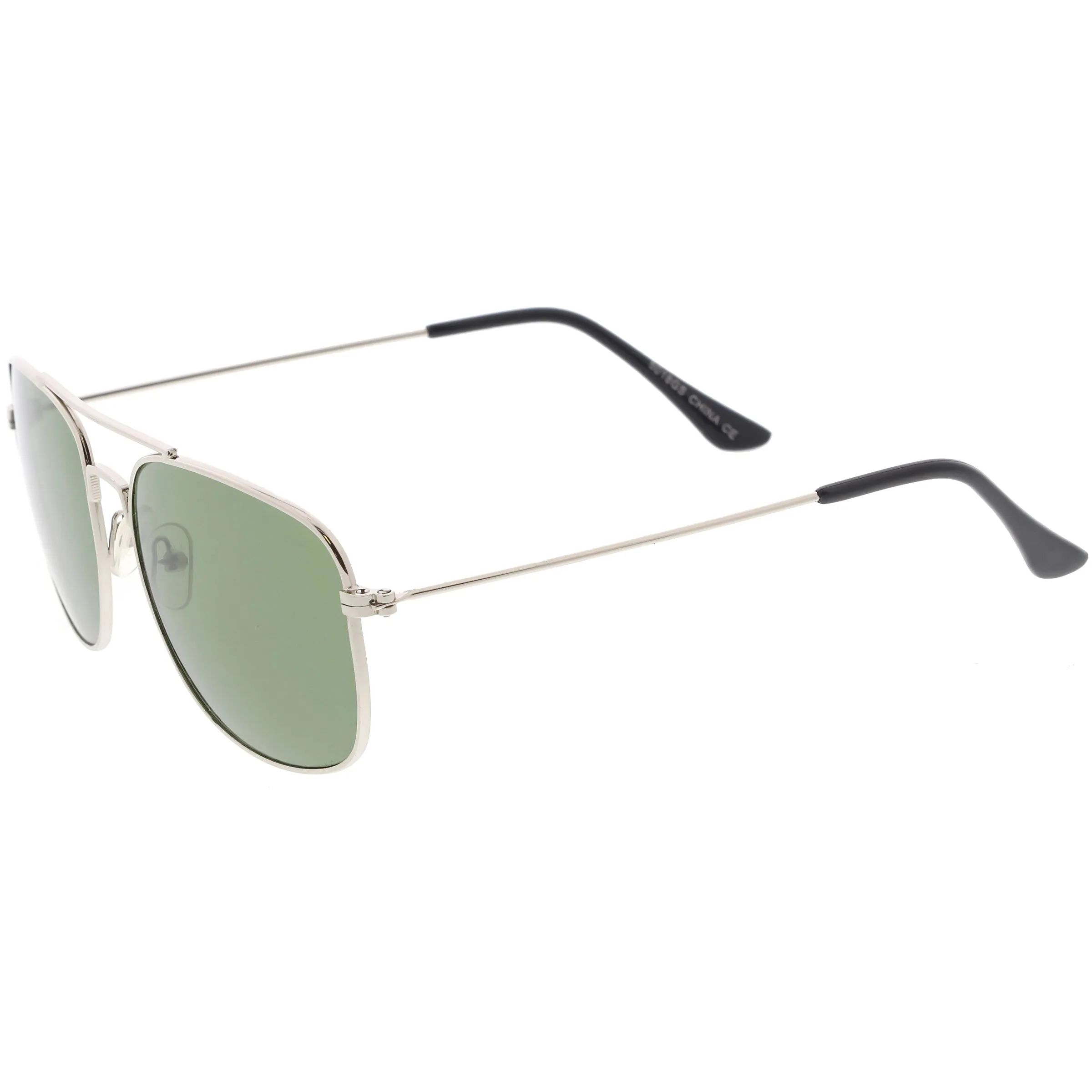 Retro Large Classic Square Metal Aviator Sunglasses C763