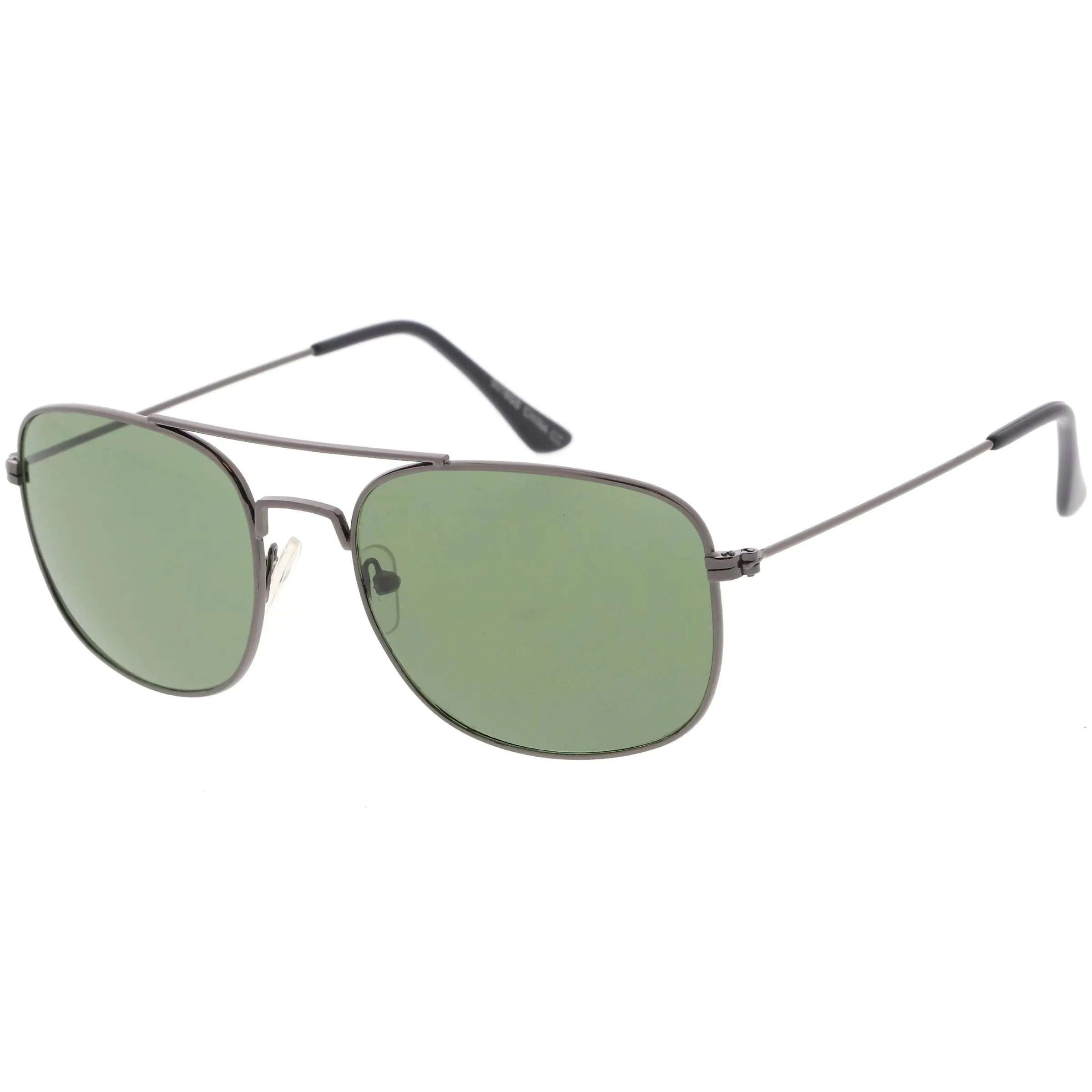 Retro Large Classic Square Metal Aviator Sunglasses C763