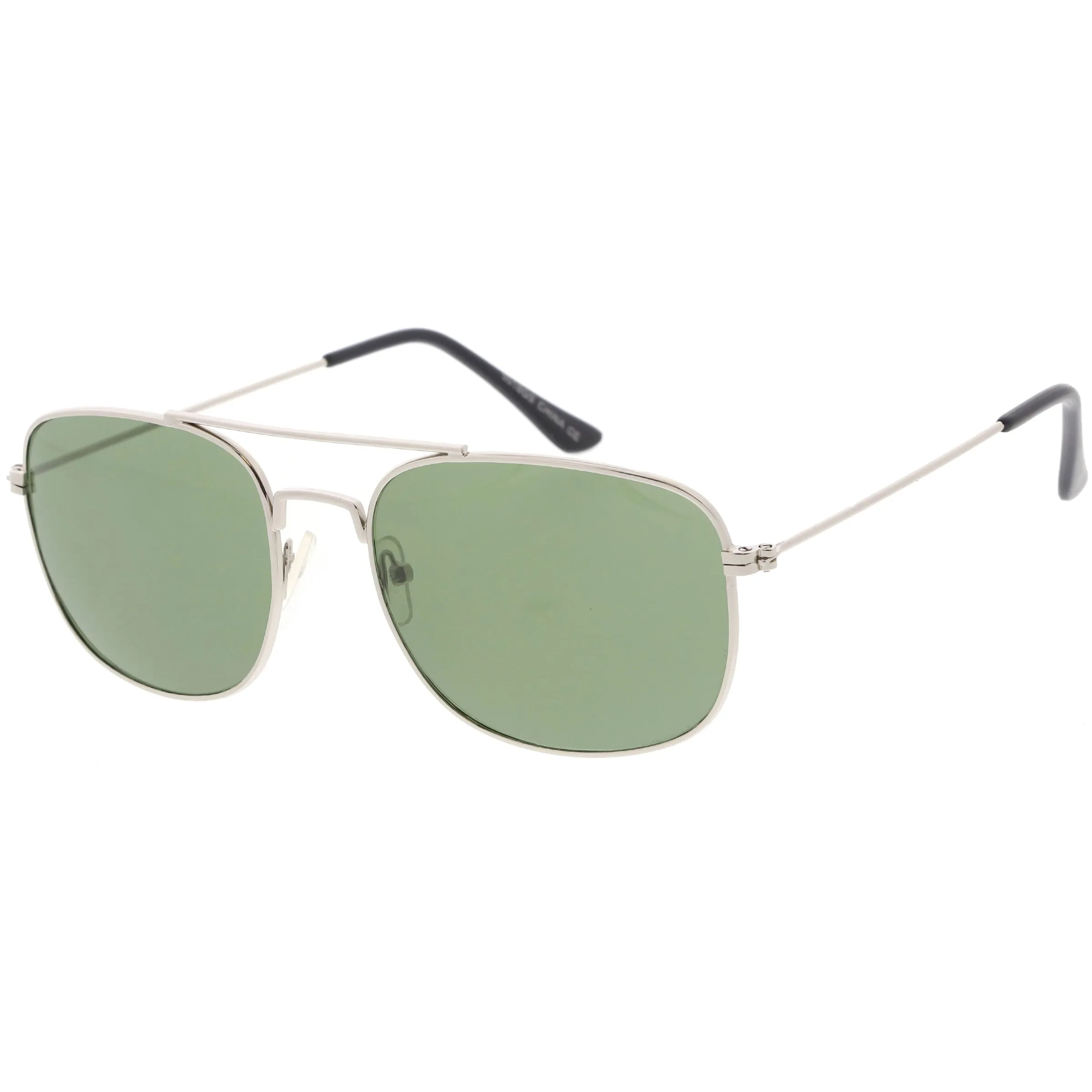 Retro Large Classic Square Metal Aviator Sunglasses C763