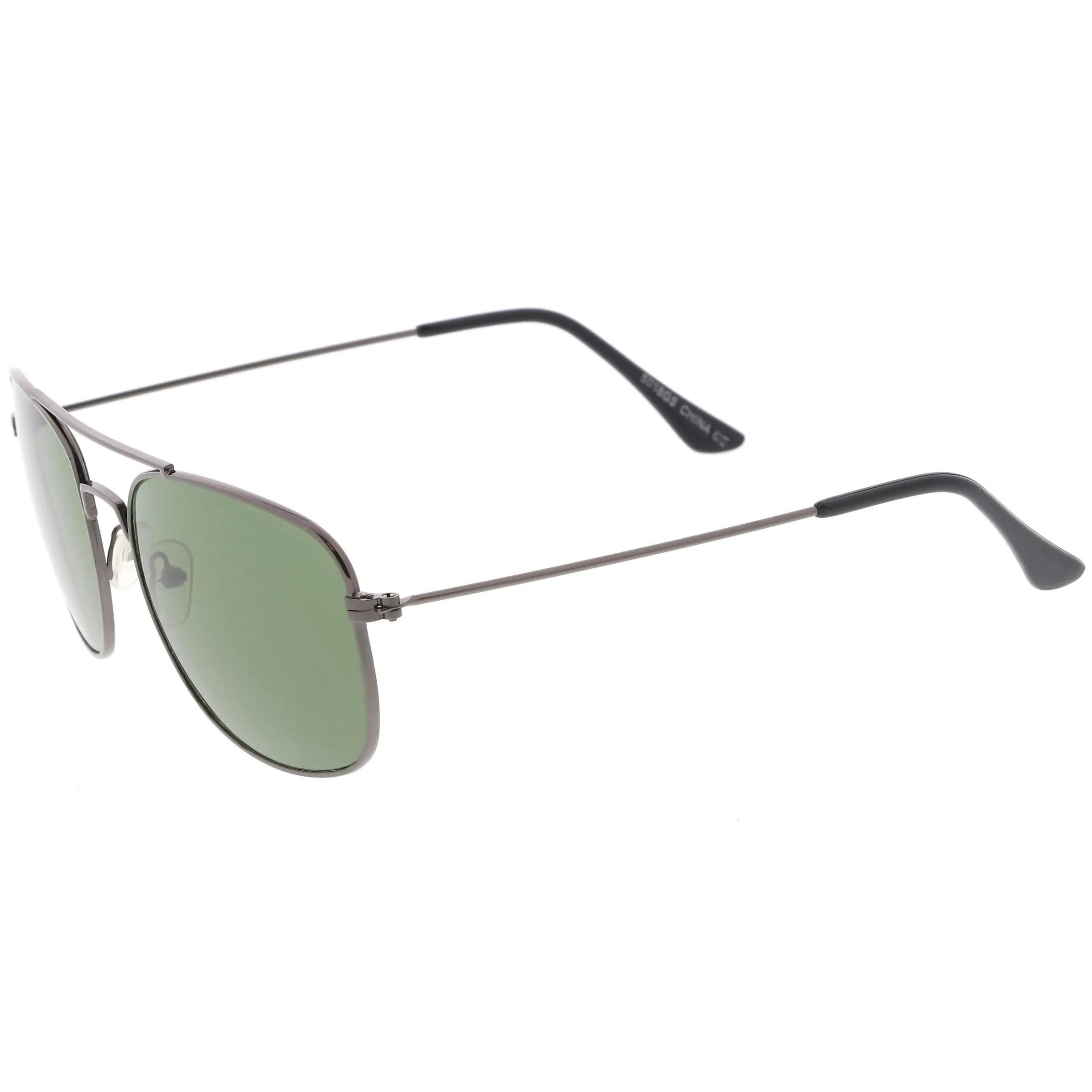 Retro Large Classic Square Metal Aviator Sunglasses C763