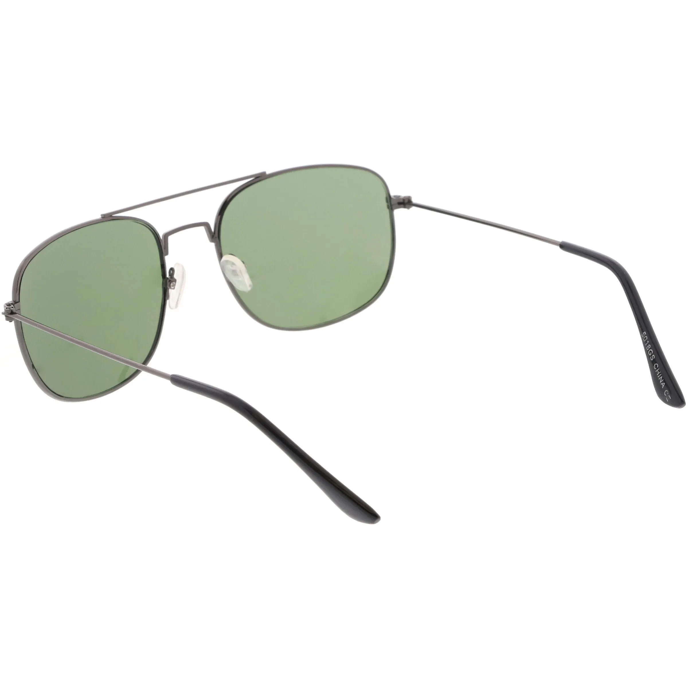 Retro Large Classic Square Metal Aviator Sunglasses C763