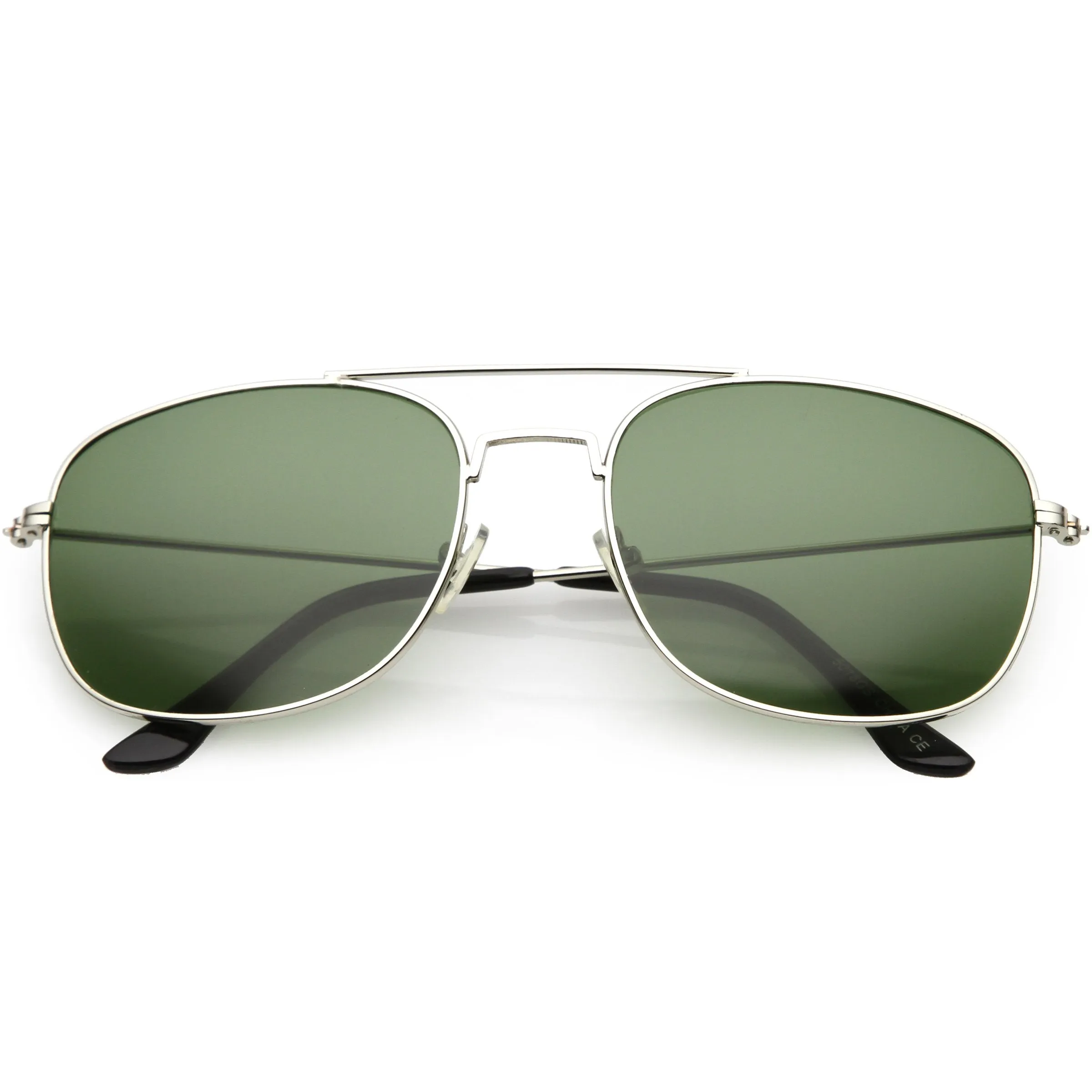 Retro Large Classic Square Metal Aviator Sunglasses C763