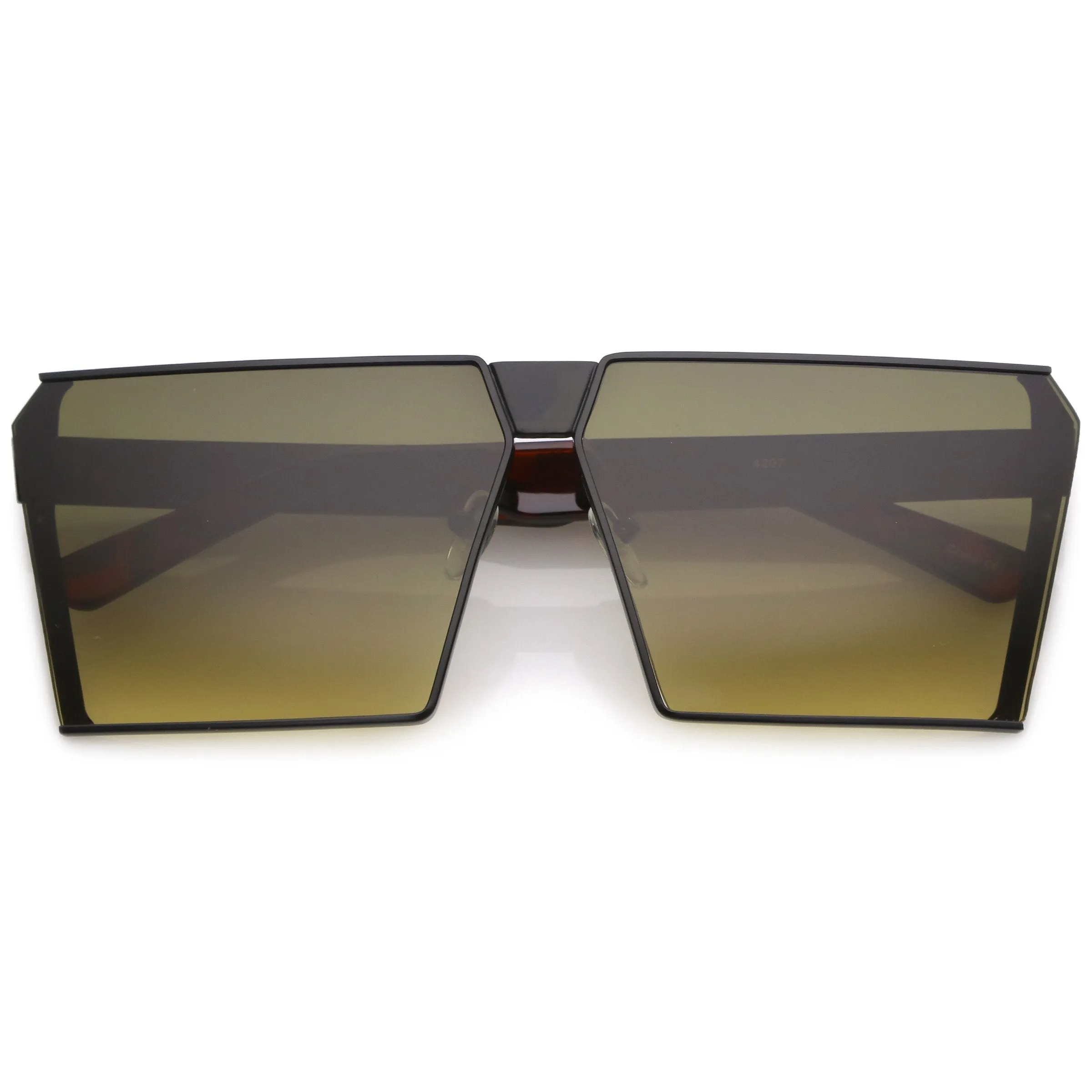 Retro Modern Space Laser Flat Top Aviator Sunglasses A950