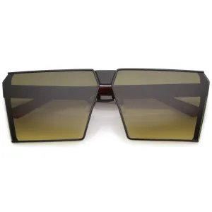 Retro Modern Space Laser Flat Top Aviator Sunglasses A950
