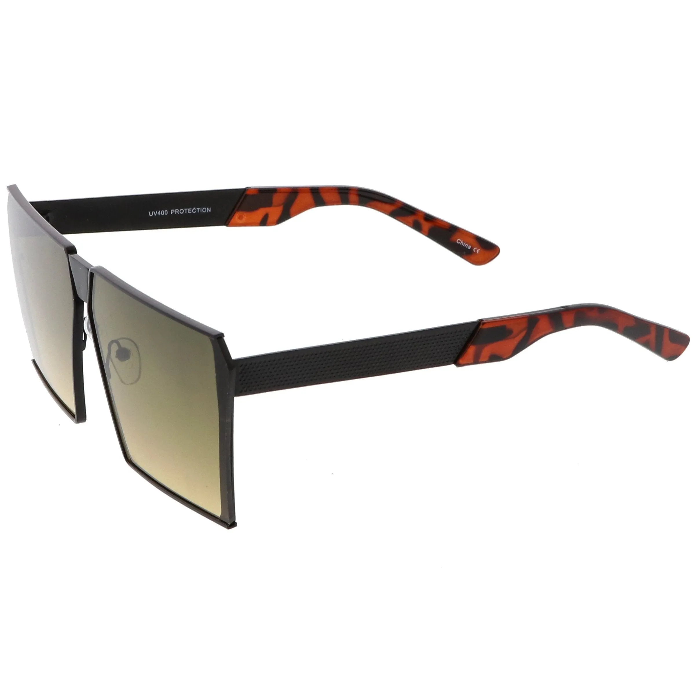 Retro Modern Space Laser Flat Top Aviator Sunglasses A950