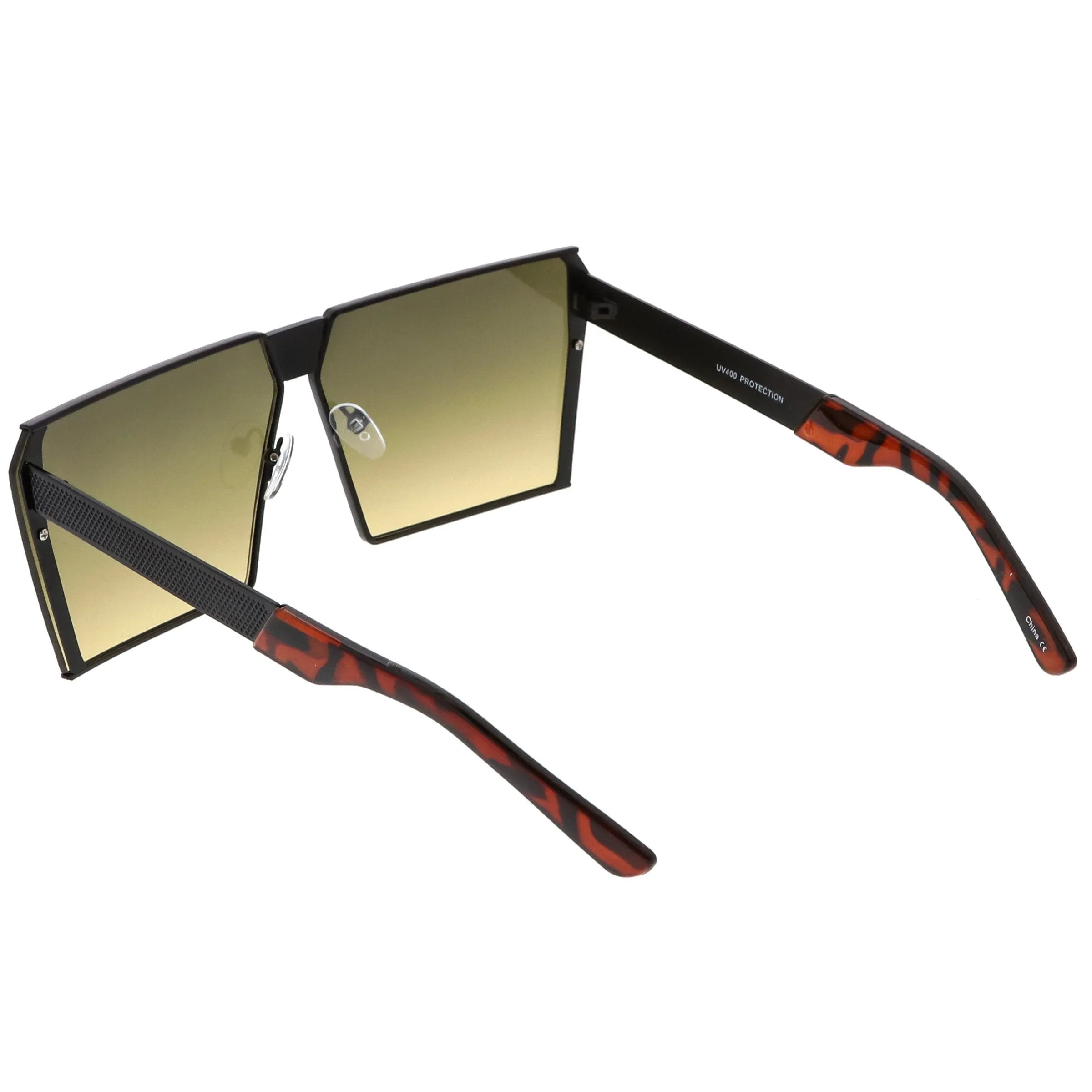 Retro Modern Space Laser Flat Top Aviator Sunglasses A950