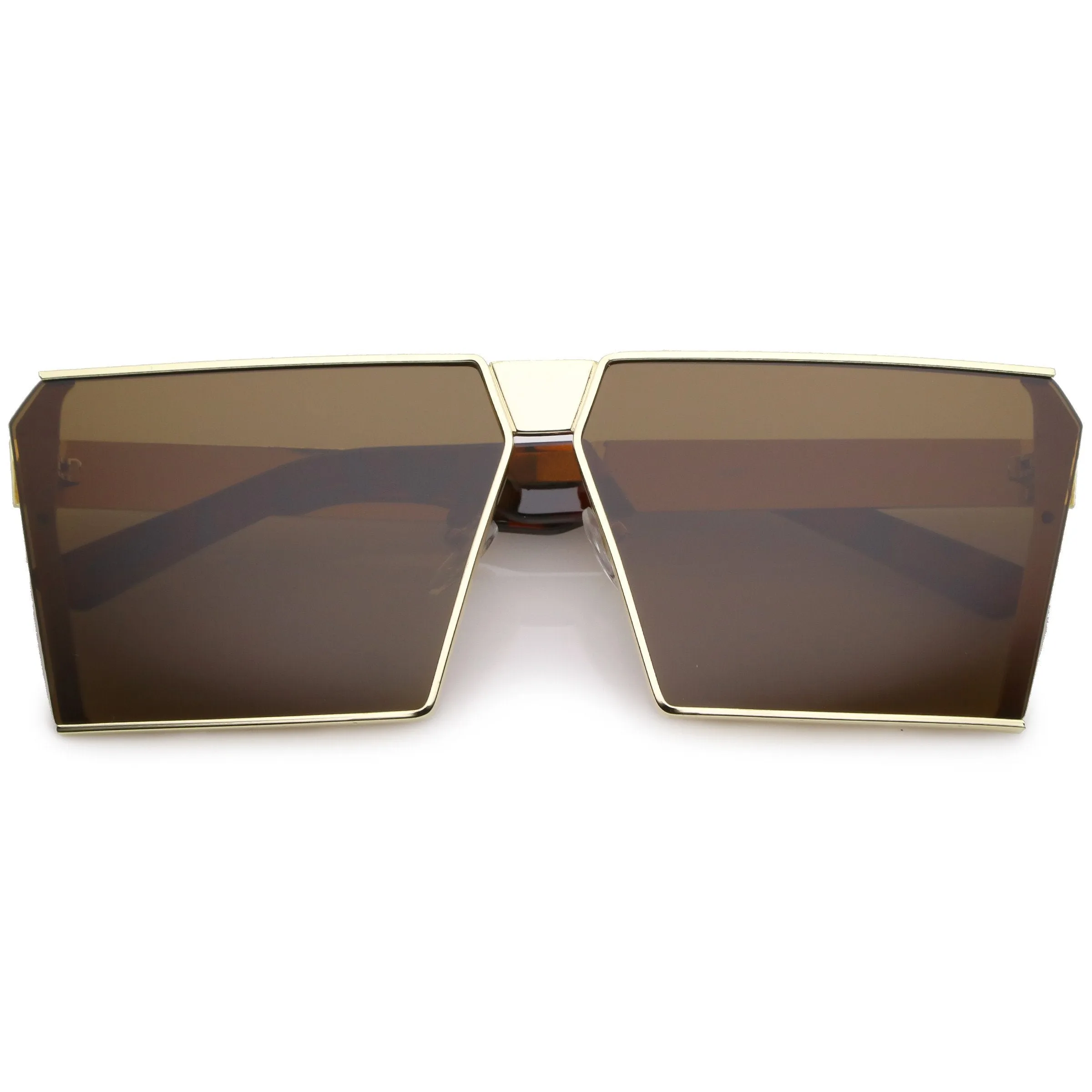Retro Modern Space Laser Flat Top Aviator Sunglasses A950