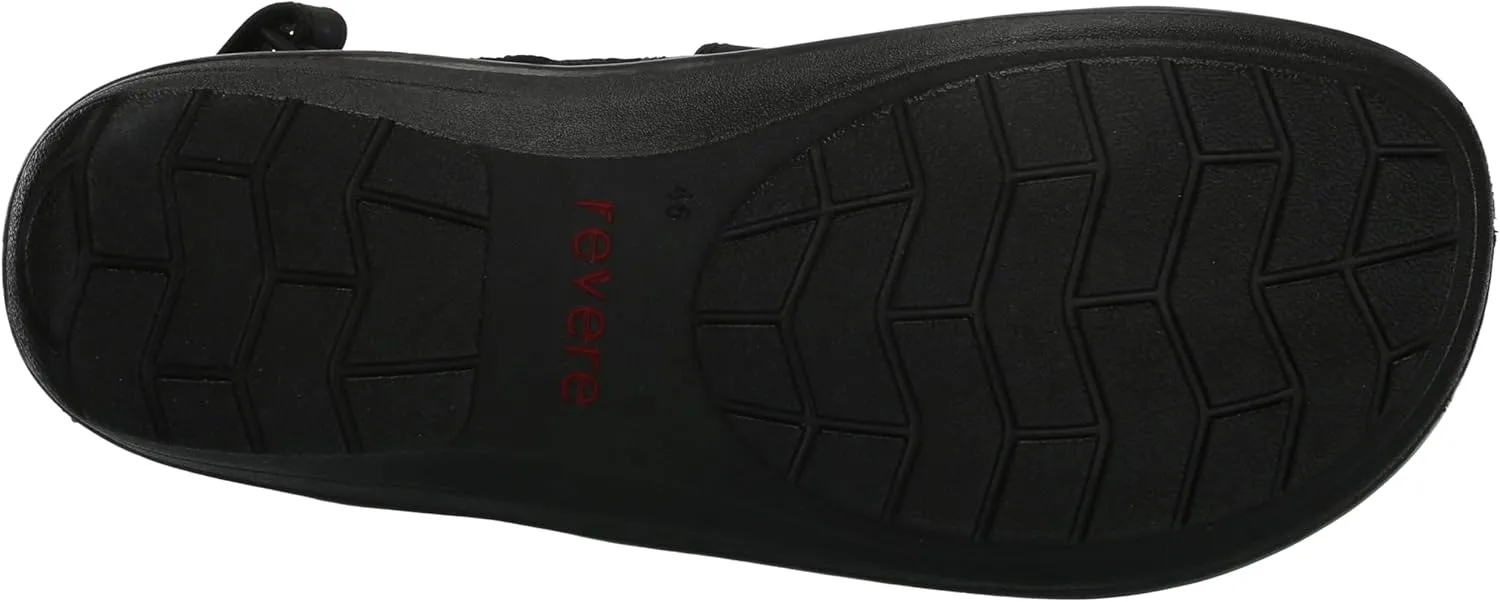 Revere Montana Men's Leather Sandals – Superior Comfort with Adjustable Fit and Orthotic-Friendly Design