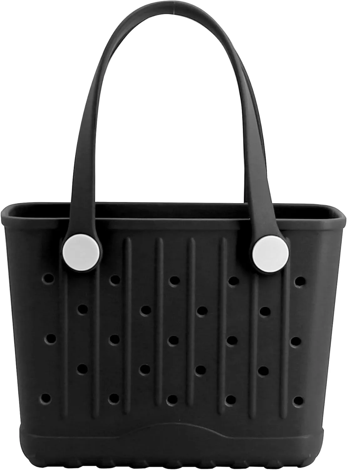 Rubber Tote Bag Small Beach Bag Waterproof Travel Bags Washable Tote Portable Open Handbag for Sports Beach Boat Outdoor