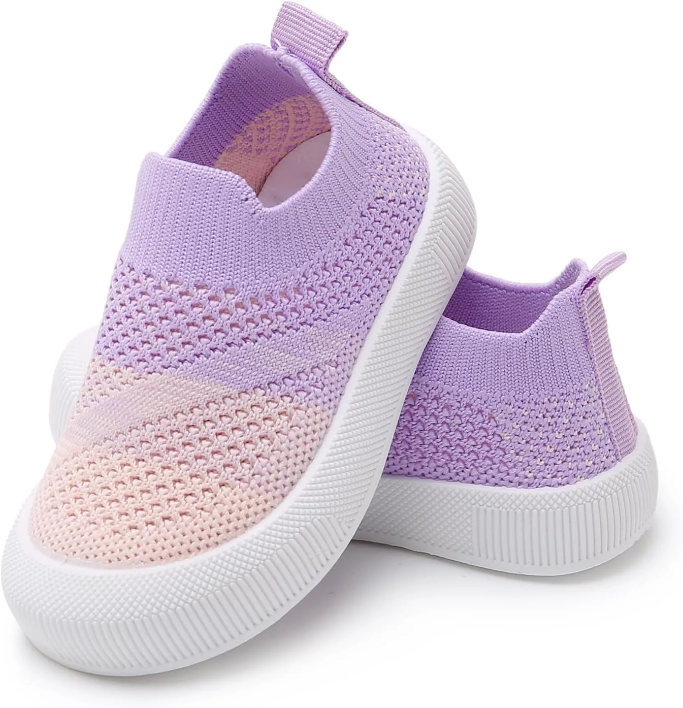 RVROVIC Toddler Boys Girls Sneakers Lightweight Slip on Shoes Kids Breathable Non-Slip Walking Shoes 1-3 Yrs