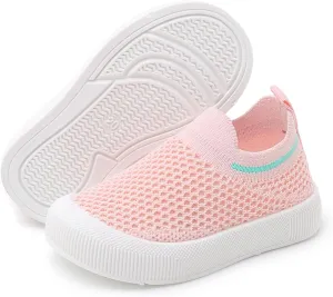 RVROVIC Toddler Boys Girls Sneakers Lightweight Slip on Shoes Kids Breathable Non-Slip Walking Shoes 1-3 Yrs