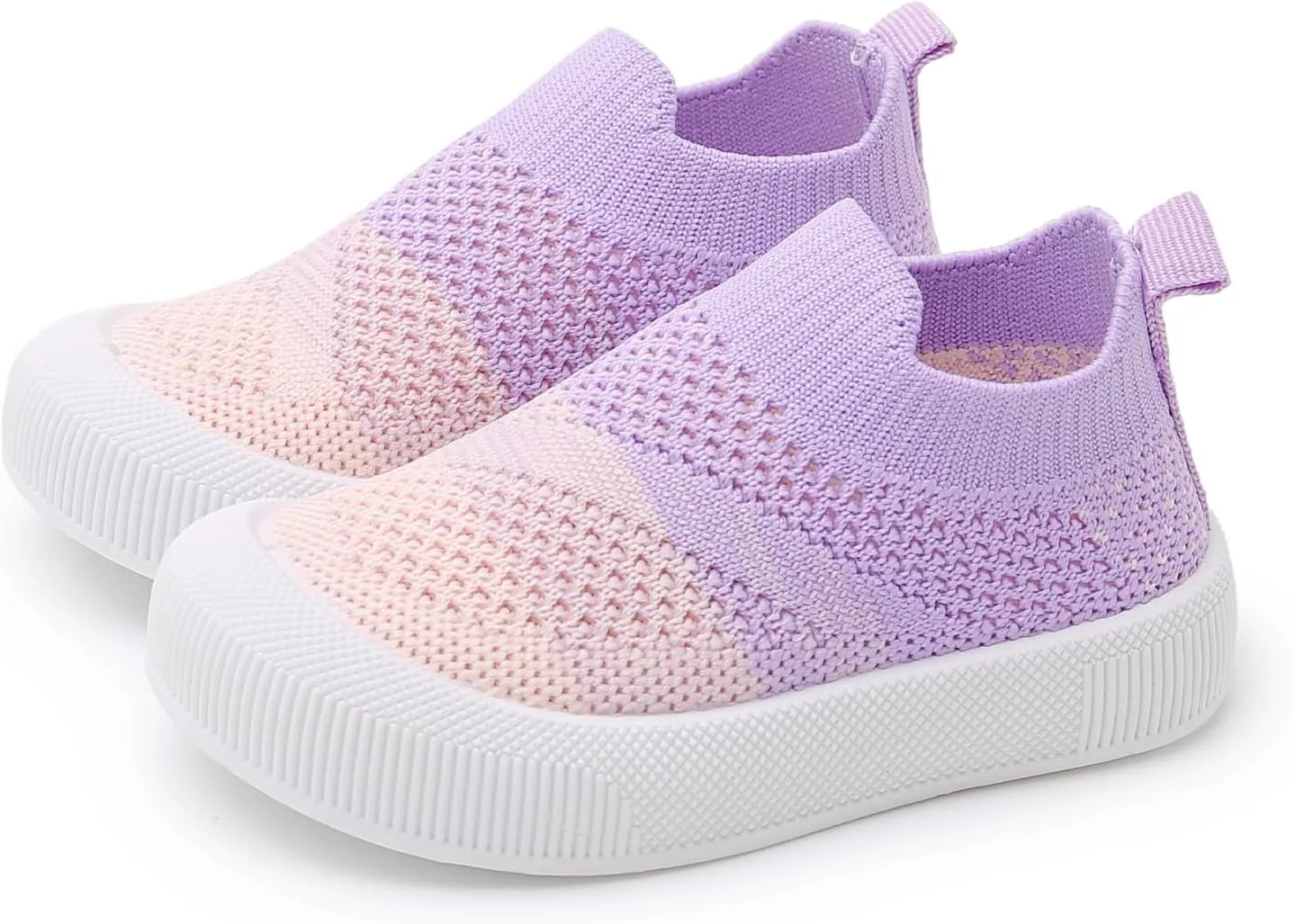 RVROVIC Toddler Boys Girls Sneakers Lightweight Slip on Shoes Kids Breathable Non-Slip Walking Shoes 1-3 Yrs