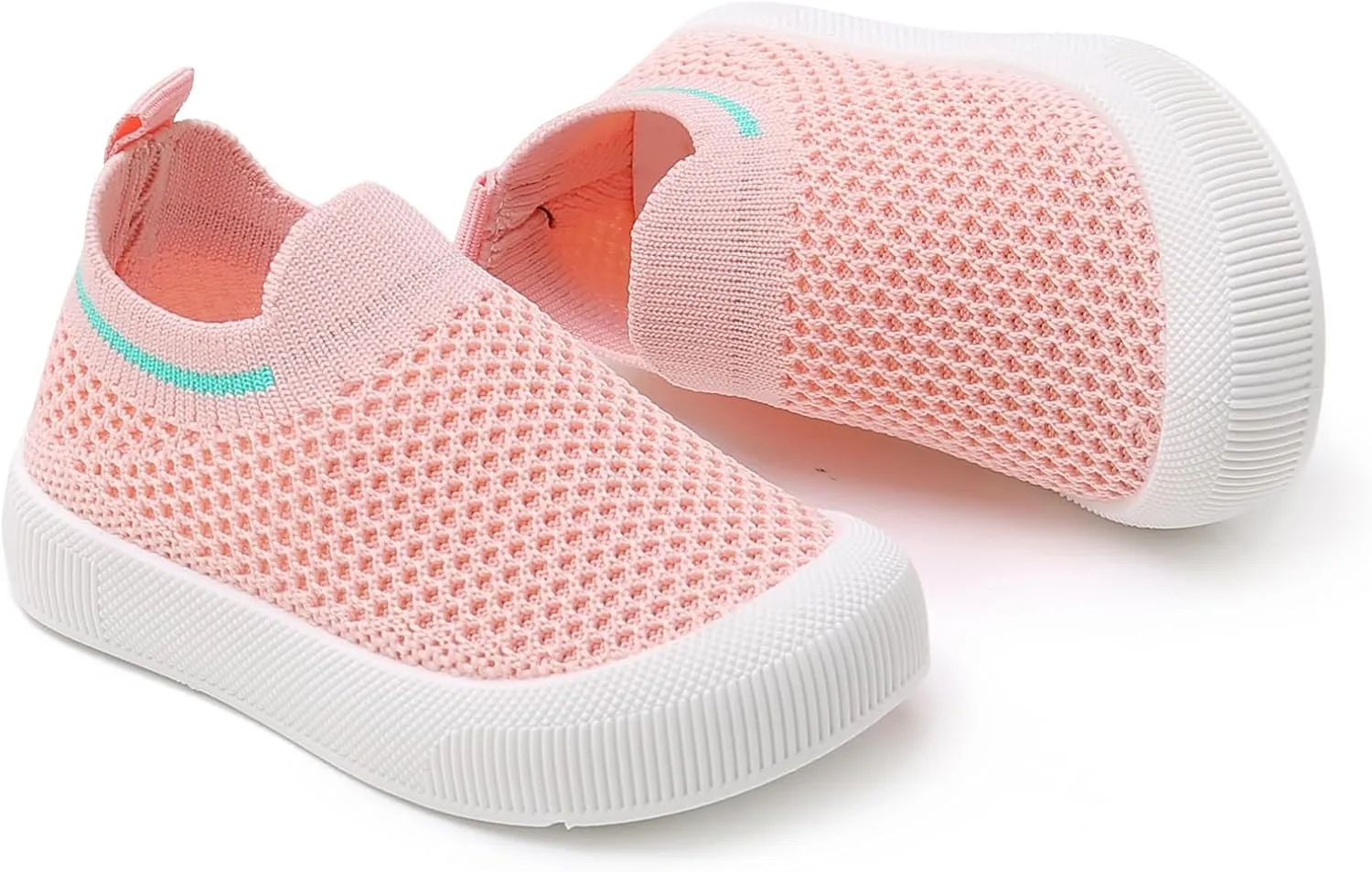 RVROVIC Toddler Boys Girls Sneakers Lightweight Slip on Shoes Kids Breathable Non-Slip Walking Shoes 1-3 Yrs