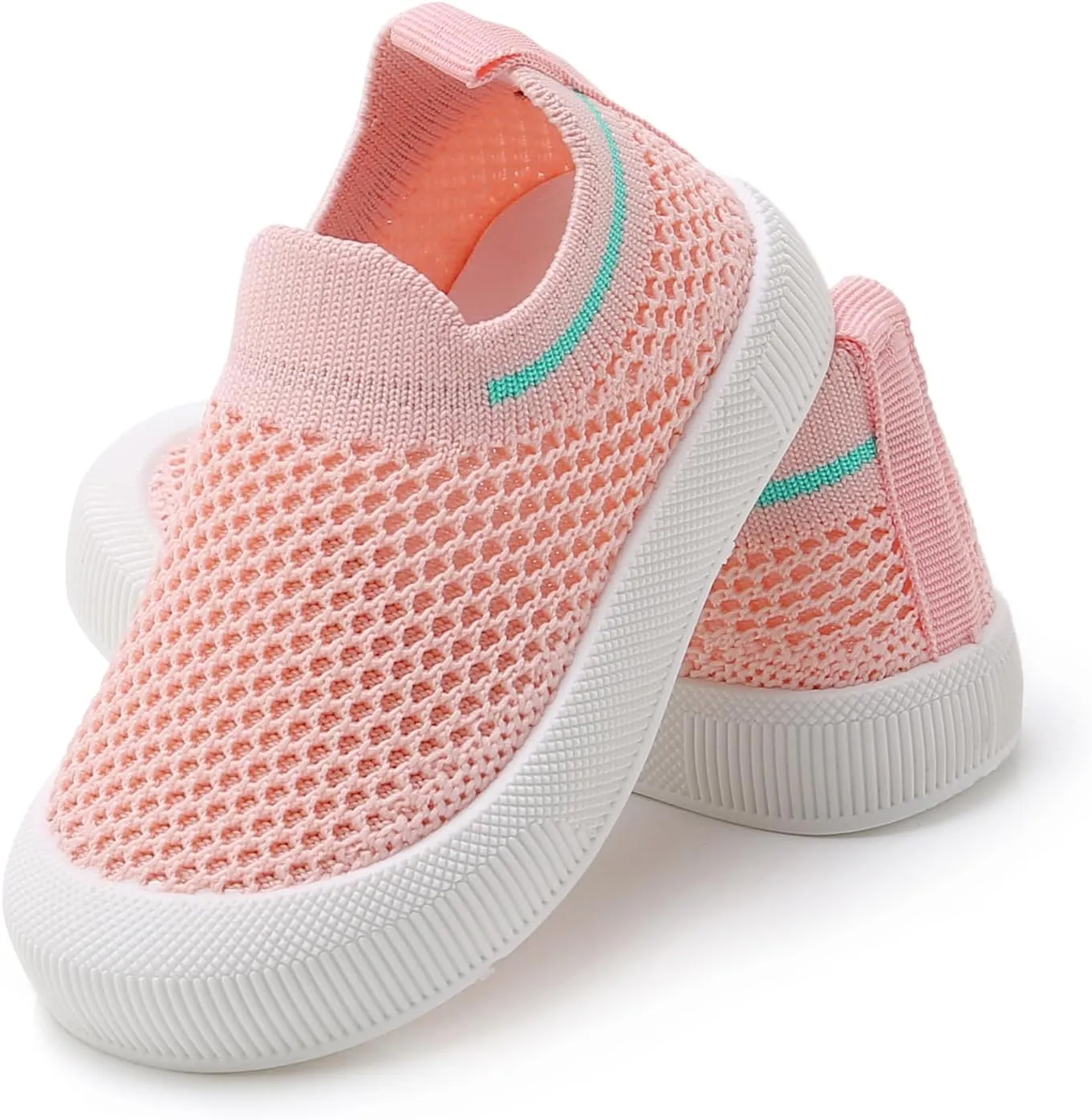 RVROVIC Toddler Boys Girls Sneakers Lightweight Slip on Shoes Kids Breathable Non-Slip Walking Shoes 1-3 Yrs