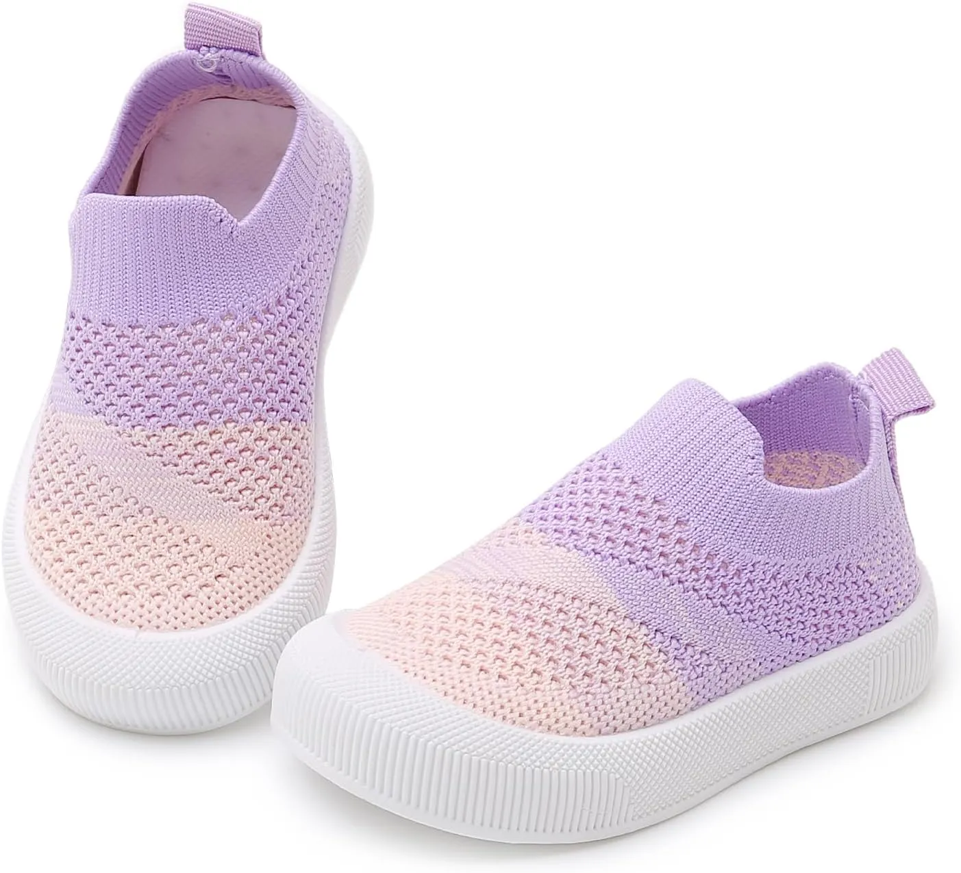 RVROVIC Toddler Boys Girls Sneakers Lightweight Slip on Shoes Kids Breathable Non-Slip Walking Shoes 1-3 Yrs