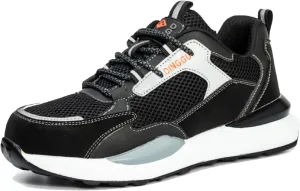 Safety Trainers Men Steel Toe Cap Trainers Work Construction Breathable Safety Shoes Non Slip Sneakers