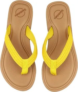 Saidoteto Women's Flip Flops Flat Sandal Casual Summer Thongs Comfort Slip-on Sandal Beach Wear