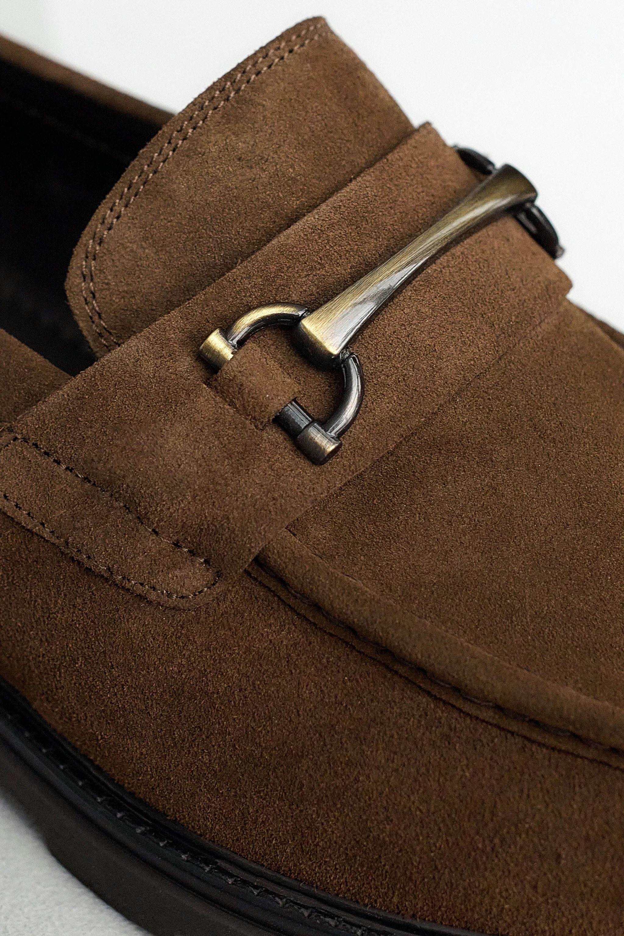 Samuel Bit Loafer // Brown Suede