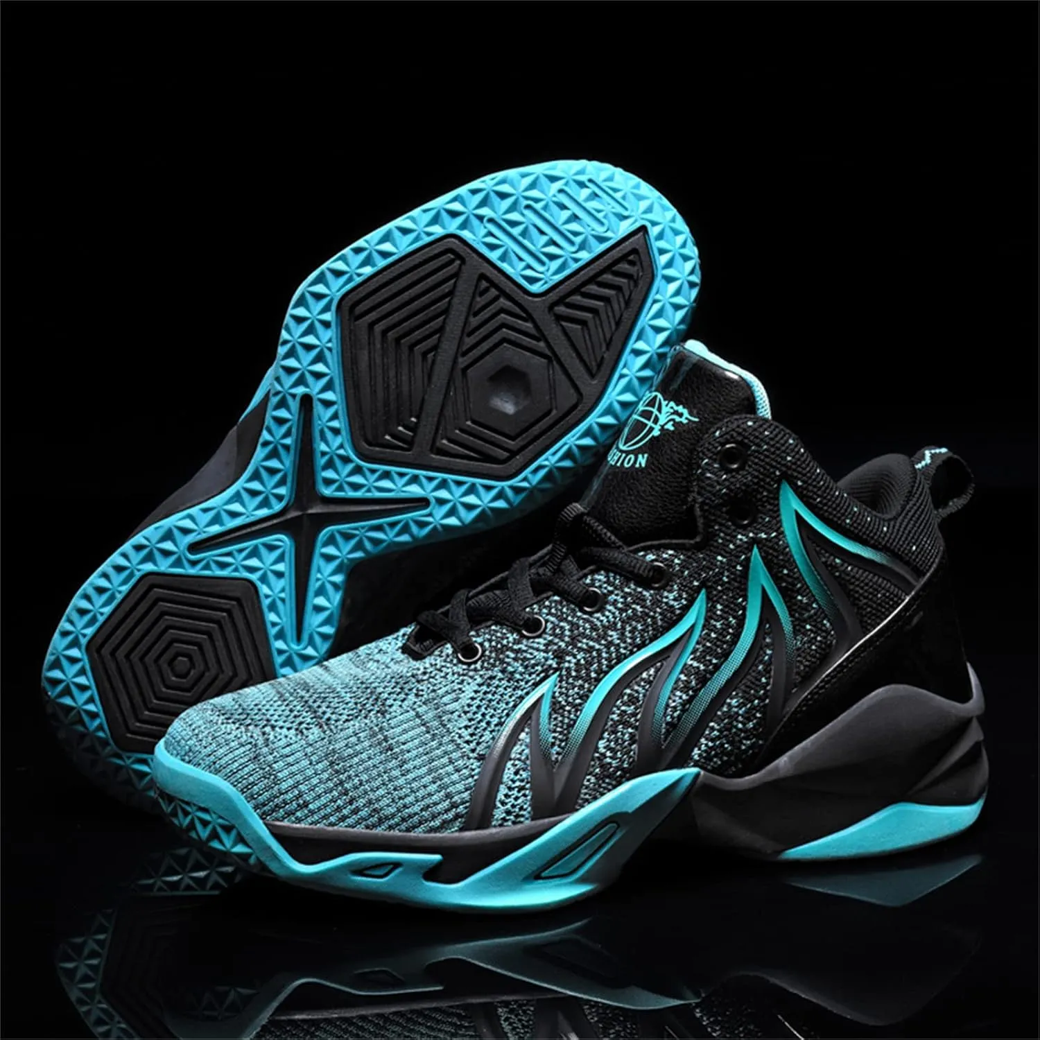 SANEARDE Men's Fashion Basketball Shoes Lightweight Breathable Non-Slip Tennis Sneakers Slip On Classic Sports Aldult