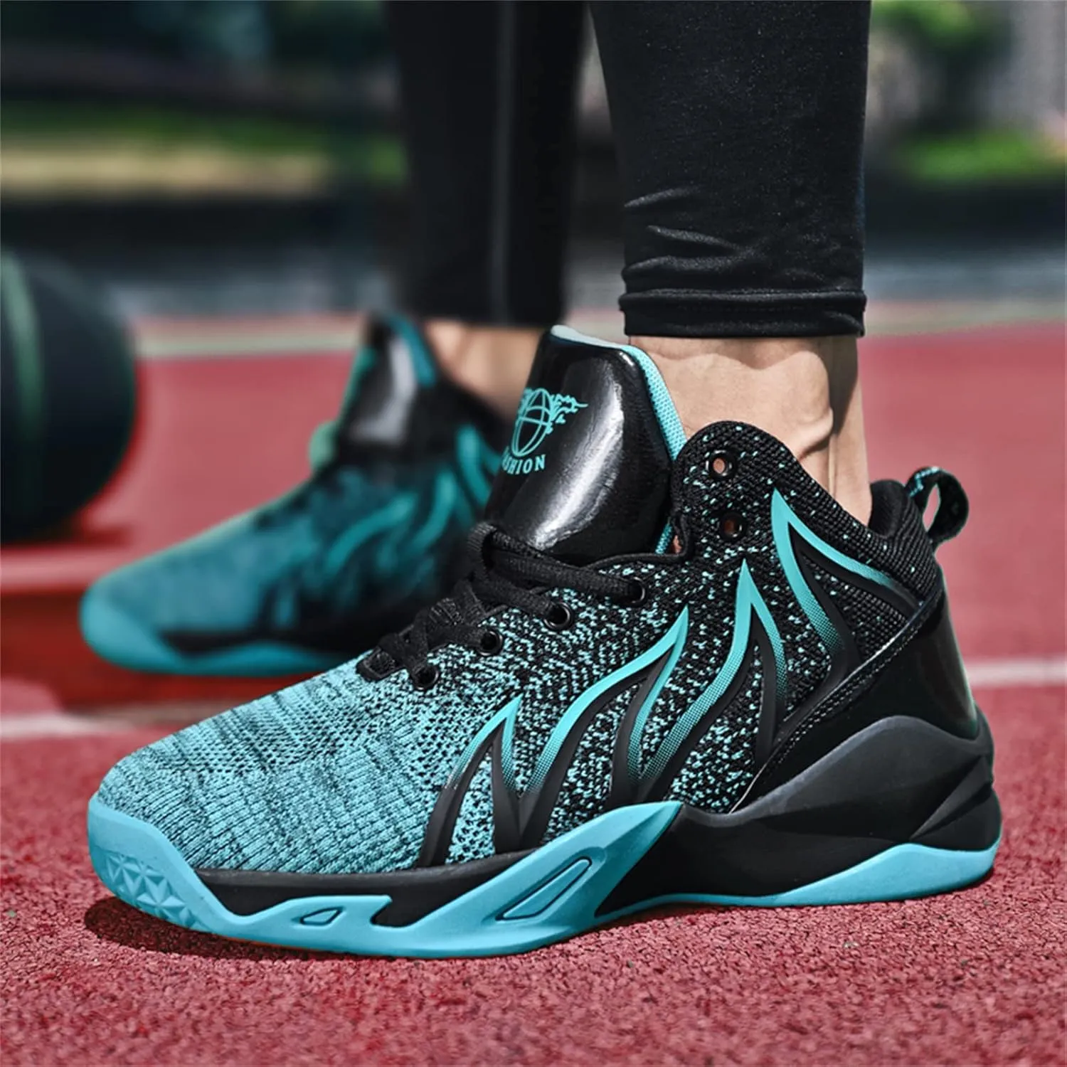 SANEARDE Men's Fashion Basketball Shoes Lightweight Breathable Non-Slip Tennis Sneakers Slip On Classic Sports Aldult