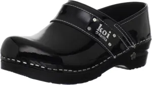 Sanita Lindsey Patent Leather Clogs for Women - Arch Support, Durable, APMA-Approved Slip-On Shoes