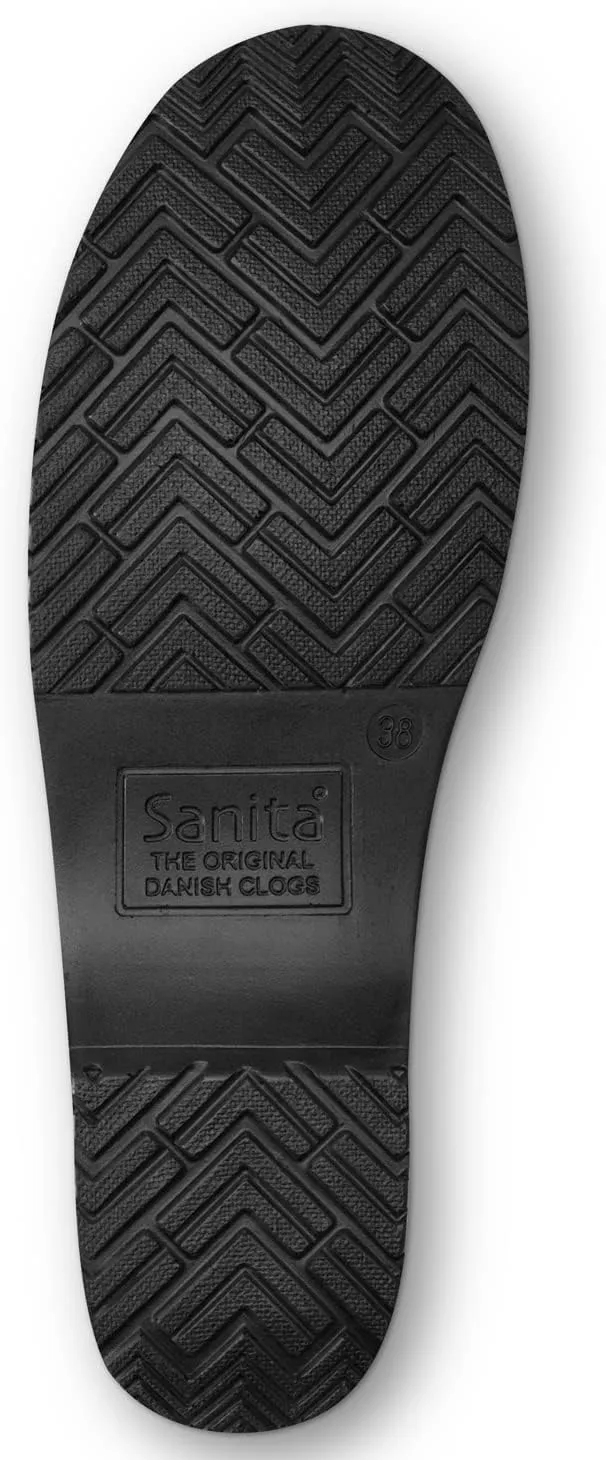 Sanita Pro Textured Oiled Wide Professional Clogs for Men - Arch Support, Durable, Closed-Back Slip-On Shoes