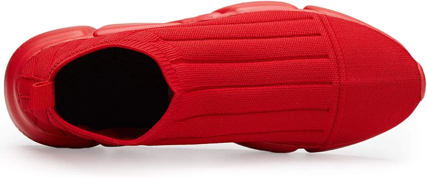 Santiro Mens Sneakers Gym Breathable Tennis Running Walking Slip On Shoes
