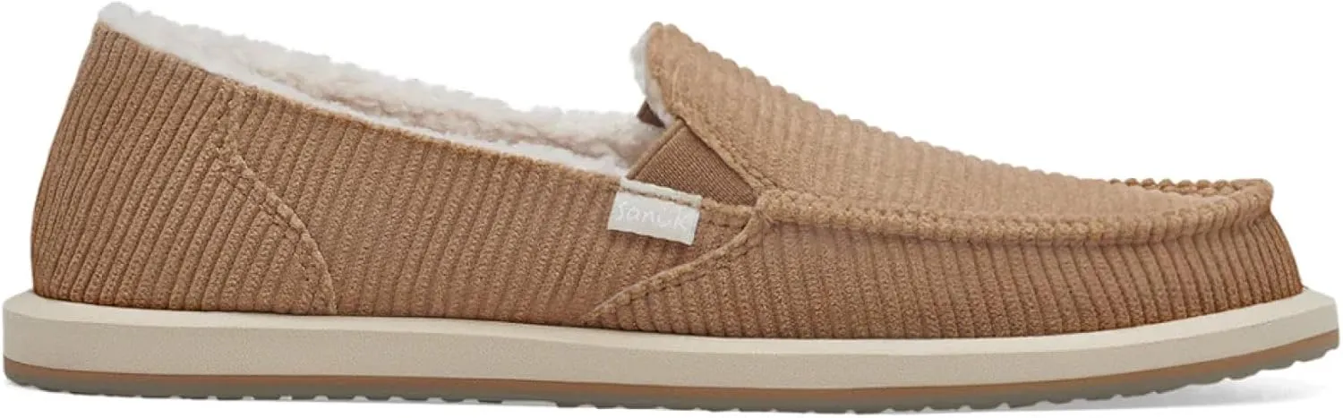 Sanuk Womens Donna Cord Chill Loafers | Womens Shoes | Slip On Shoes for Women | Women's Slip-on Loafers | Memory Foam Footbed
