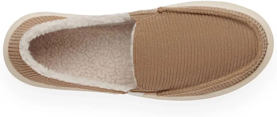 Sanuk Womens Donna Cord Chill Loafers | Womens Shoes | Slip On Shoes for Women | Women's Slip-on Loafers | Memory Foam Footbed