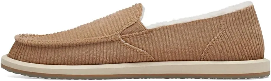 Sanuk Womens Donna Cord Chill Loafers | Womens Shoes | Slip On Shoes for Women | Women's Slip-on Loafers | Memory Foam Footbed