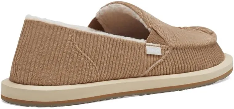 Sanuk Womens Donna Cord Chill Loafers | Womens Shoes | Slip On Shoes for Women | Women's Slip-on Loafers | Memory Foam Footbed