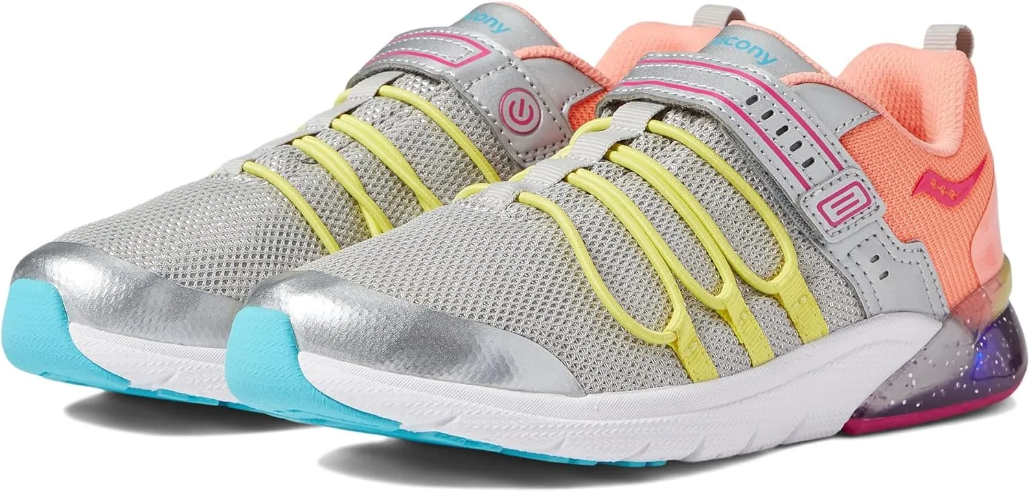 Saucony Unisex-Child Flash Glow 2.0 Sneaker
