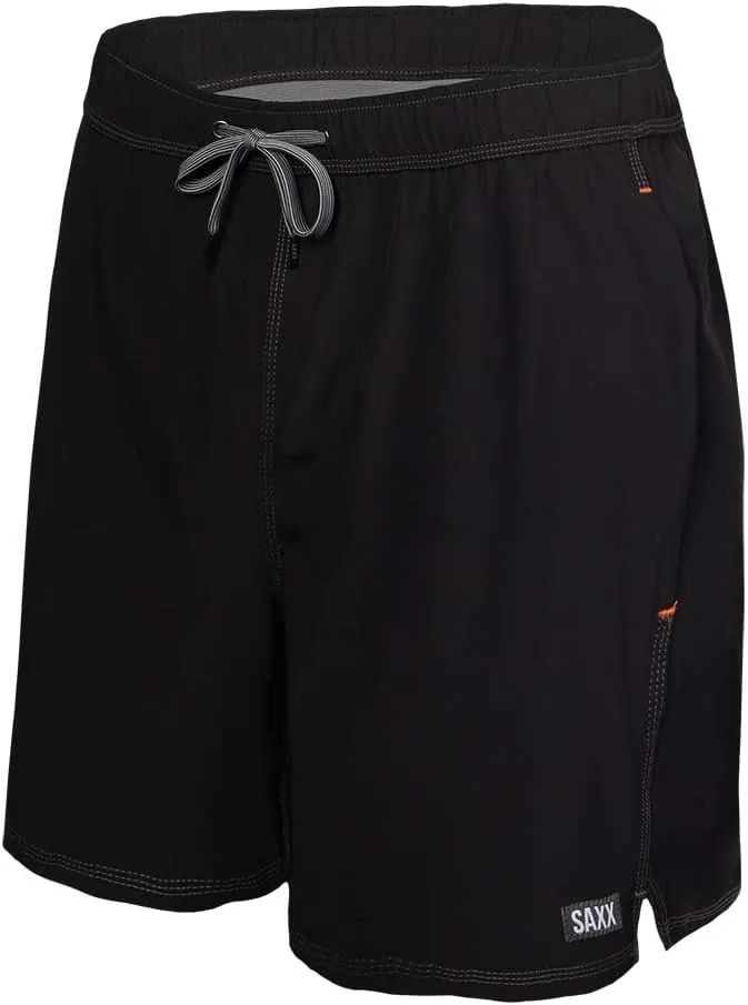 SAXX Underwear Co. Men's Oh Buoy 2N1 Volley 7" with Built-in Pouch Support, Core