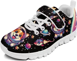 School Sneakers for Girls Boys Running Tennis Shoes Kids Slip on Shoes