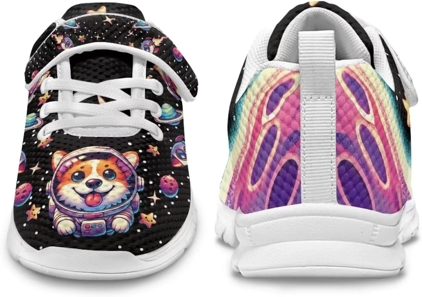 School Sneakers for Girls Boys Running Tennis Shoes Kids Slip on Shoes