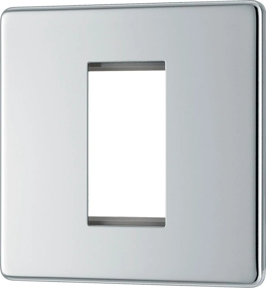 Screwless Flatplate Single Square Front Plate