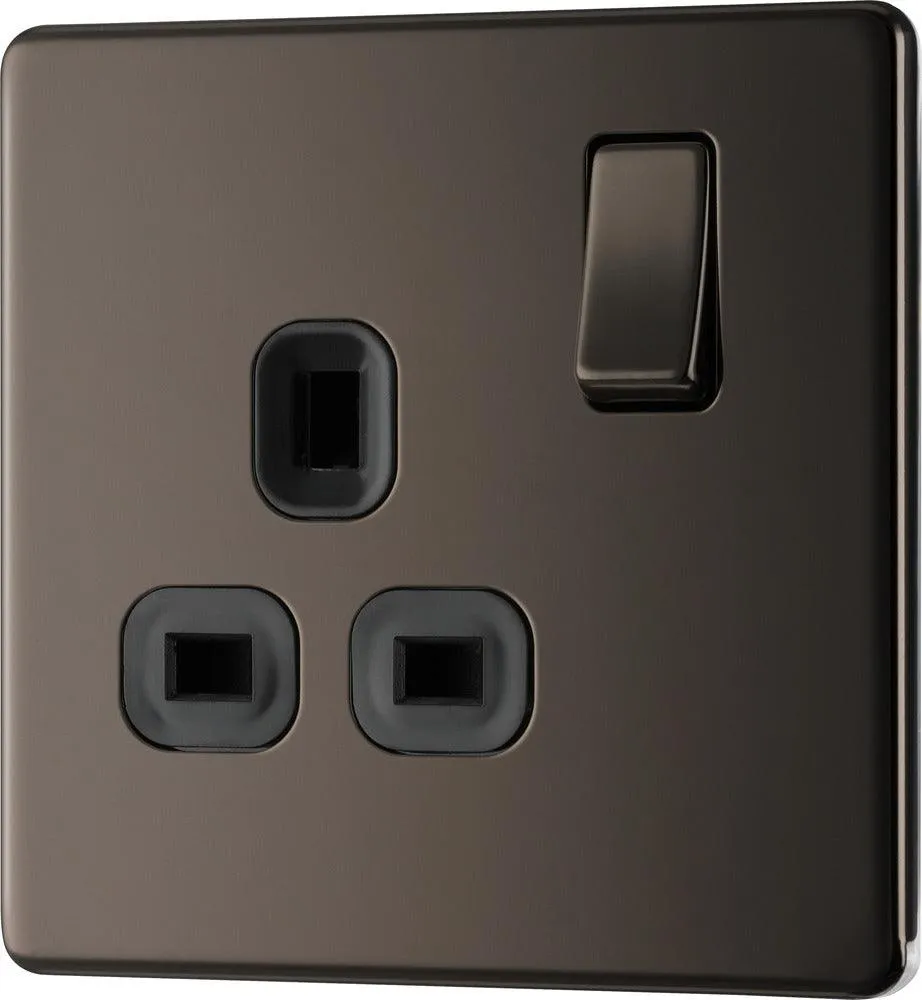 Screwless Flatplate Single Switched Socket