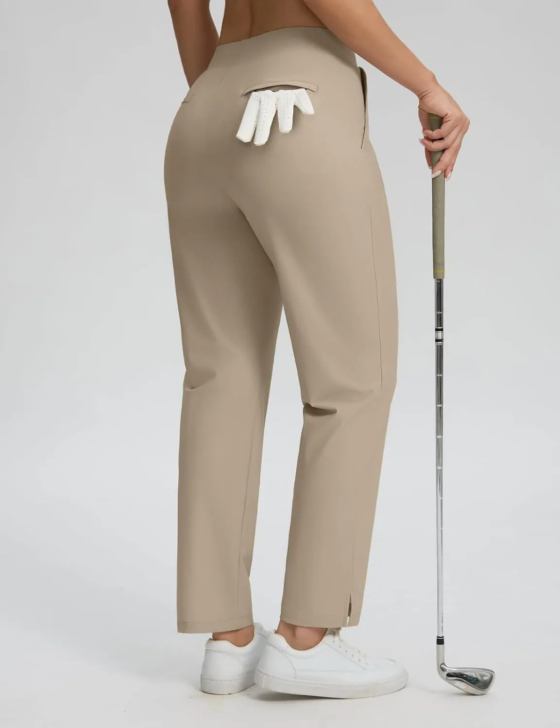 Seamaid Womens Golf Pants Lightweight Casual Travel Pants with Zipper Pockets Stretchy Work Business
