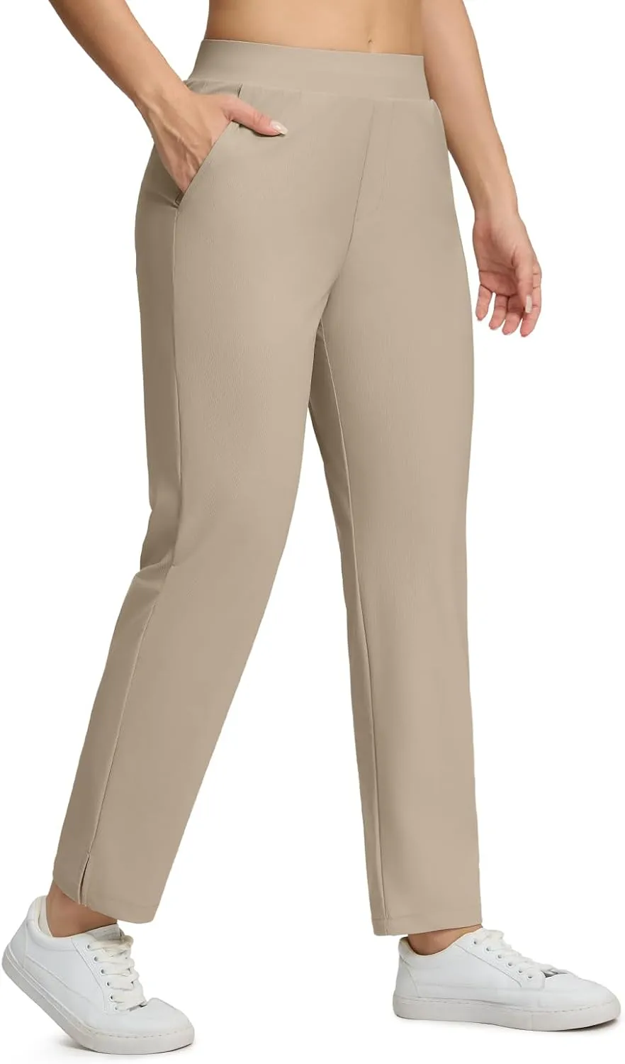 Seamaid Womens Golf Pants Lightweight Casual Travel Pants with Zipper Pockets Stretchy Work Business