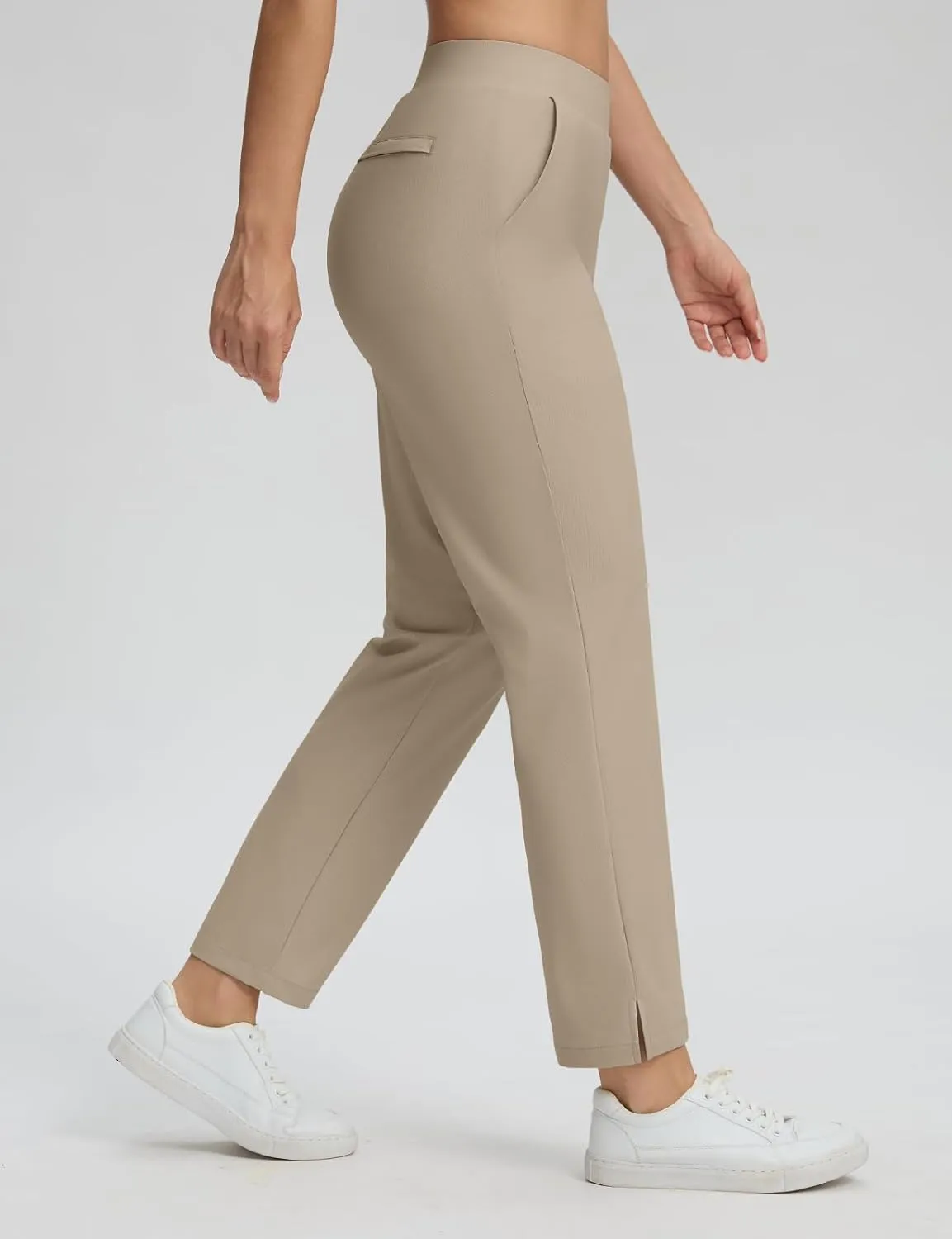 Seamaid Womens Golf Pants Lightweight Casual Travel Pants with Zipper Pockets Stretchy Work Business