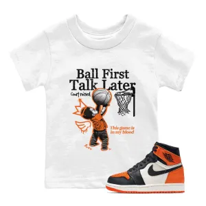 Shattered Tees First Talk Later Backboard SNRT Fully integrated Voice-controlled Sneaker 1 Kids Jordan Ball Air -