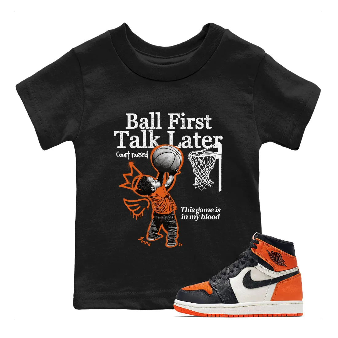 Shattered Tees First Talk Later Backboard SNRT Fully integrated Voice-controlled Sneaker 1 Kids Jordan Ball Air -