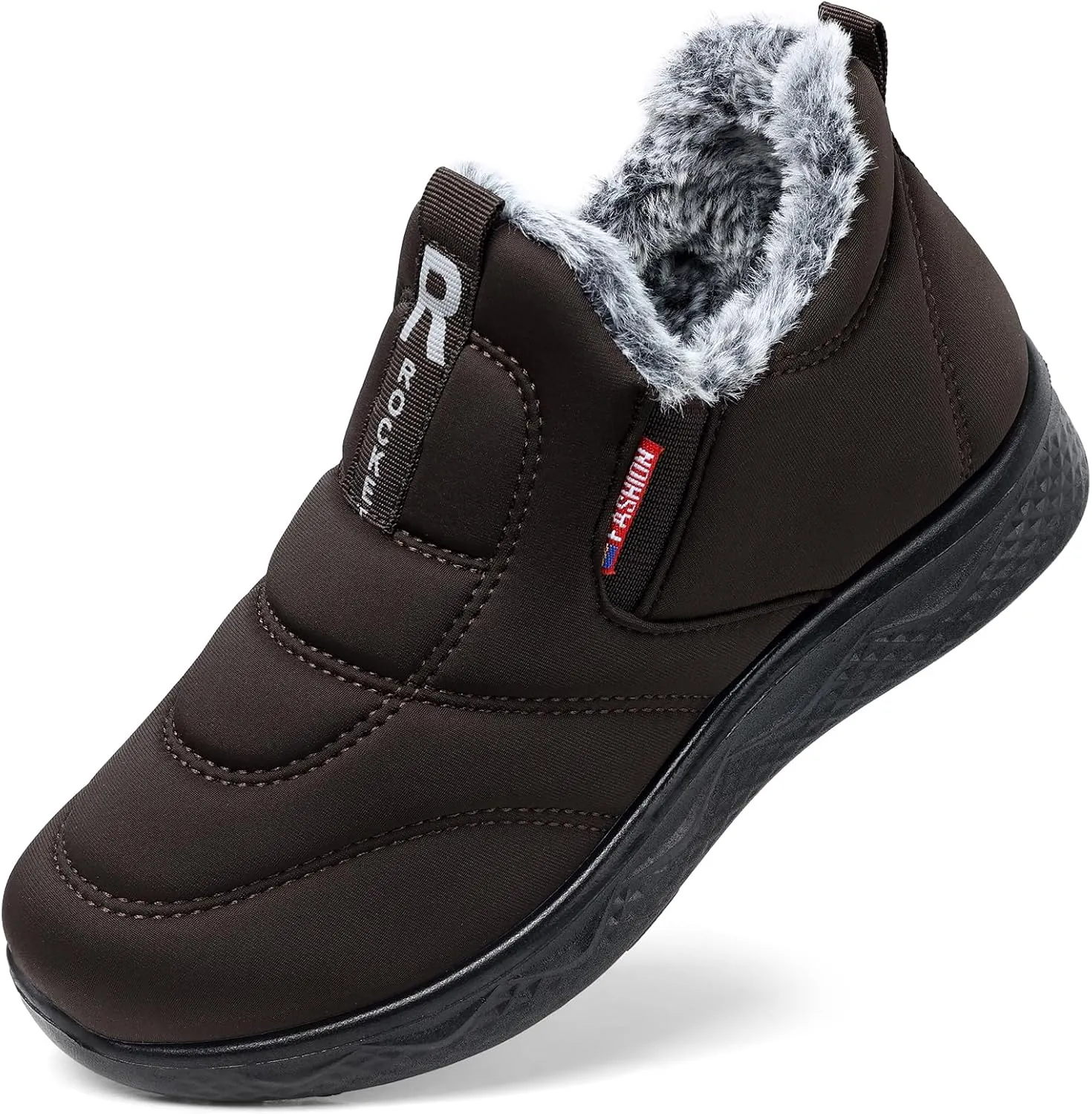 SHIBEVER Womens Winter Snow Boots: Waterproof Insulated Warm Fur Lined Ankle Slip On Walking Comfortable Outdoor Boot