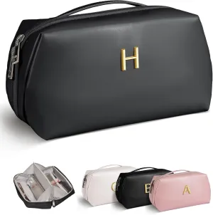 Sister Gifts from Sister, Personalized Makeup Bag, Sister Birthday Gifts Ideas, Sister In Law Gifts, Sister Gifts Bag, Letter Pouch, Open Flat Large Capacity Bag, Teen Girl Gifts Trendy Stuff