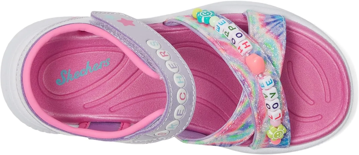 Skechers Girl's Jumpsters Sandal-tie Dye BFFs