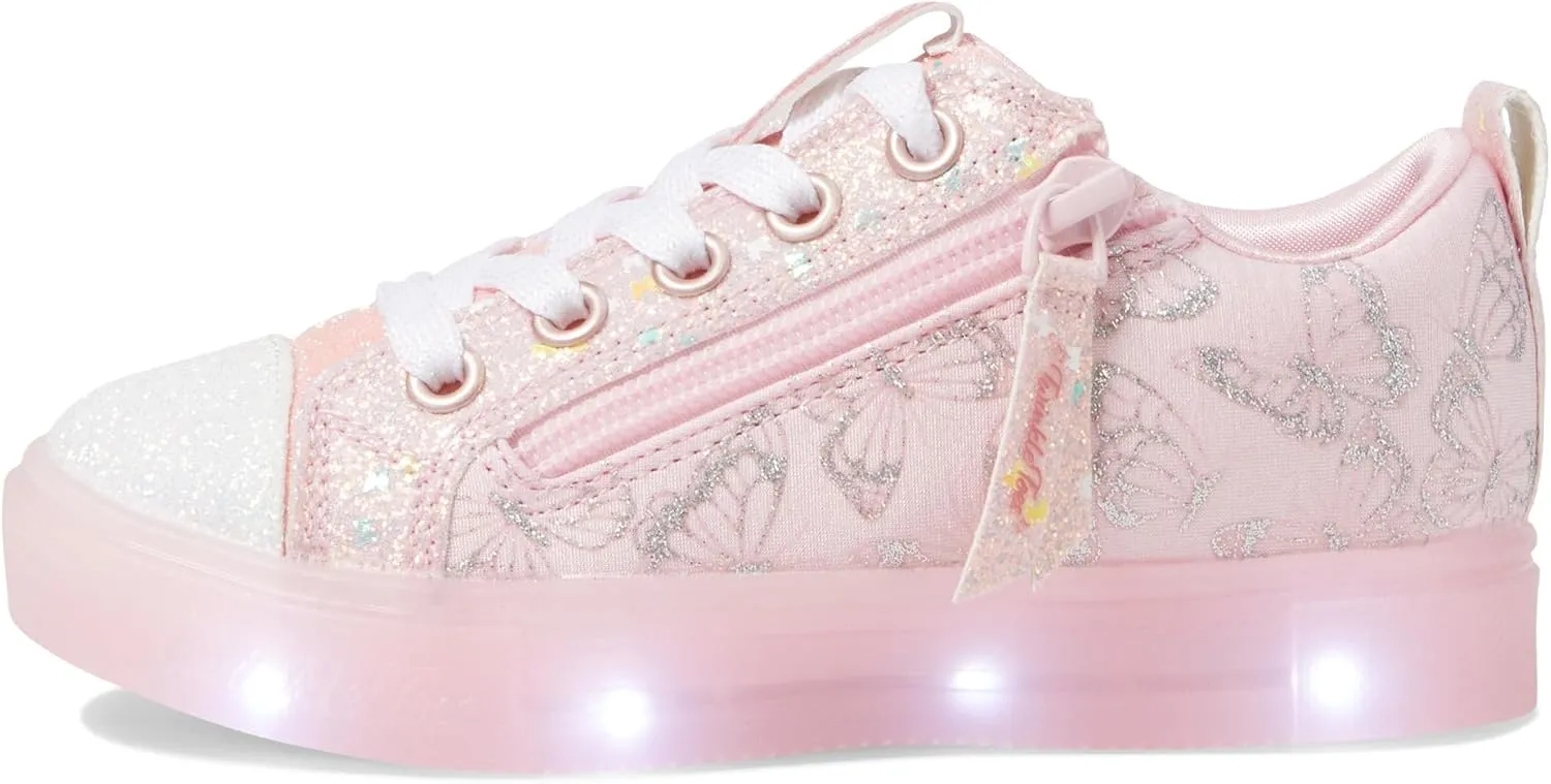 Skechers Girls' Twinkle Sparks ICE-Heather Sneaker