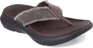 Skechers Men's Parson Sd-Gino Thong Sandal with Frayed Edges